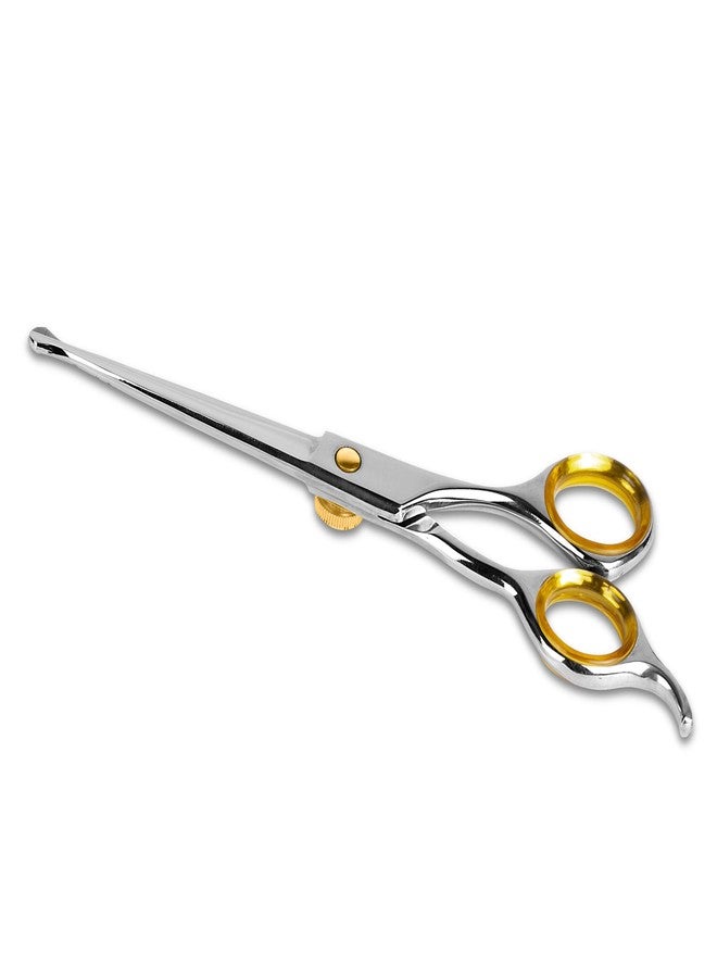 Sharf Dog Grooming Scissors, Gold Touch 6.5 Inch Straight Professional Dog Grooming Shear with Safety Round Tip - Image 4